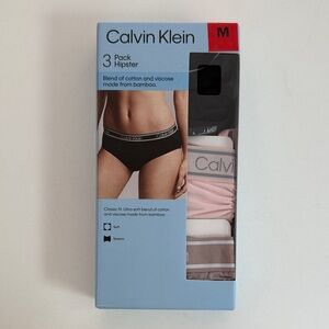 Calvin Klein Men's Hipster Briefs 3-Pack - Black, Pink, Brown